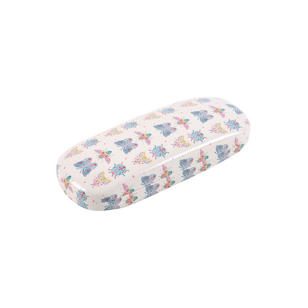 Floral Bug Print Glasses Case