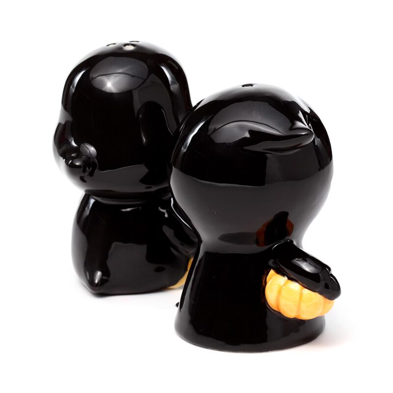 Puckator Skull Boy & Ghost Boy Ceramic Salt & Pepper Set