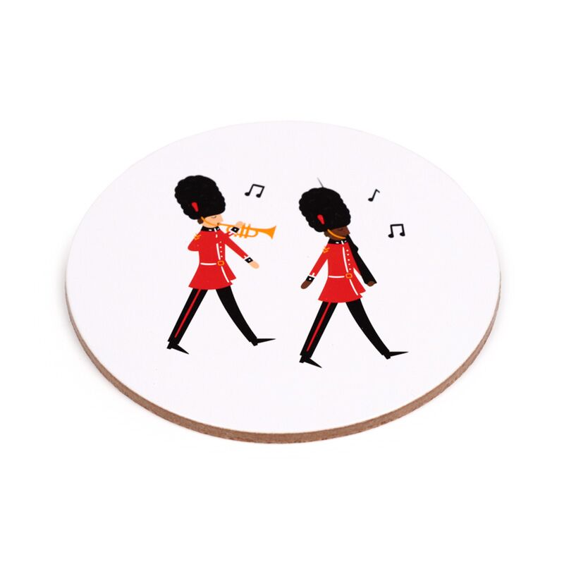 Puckator London Souvenir Set of 4 Cork Coasters