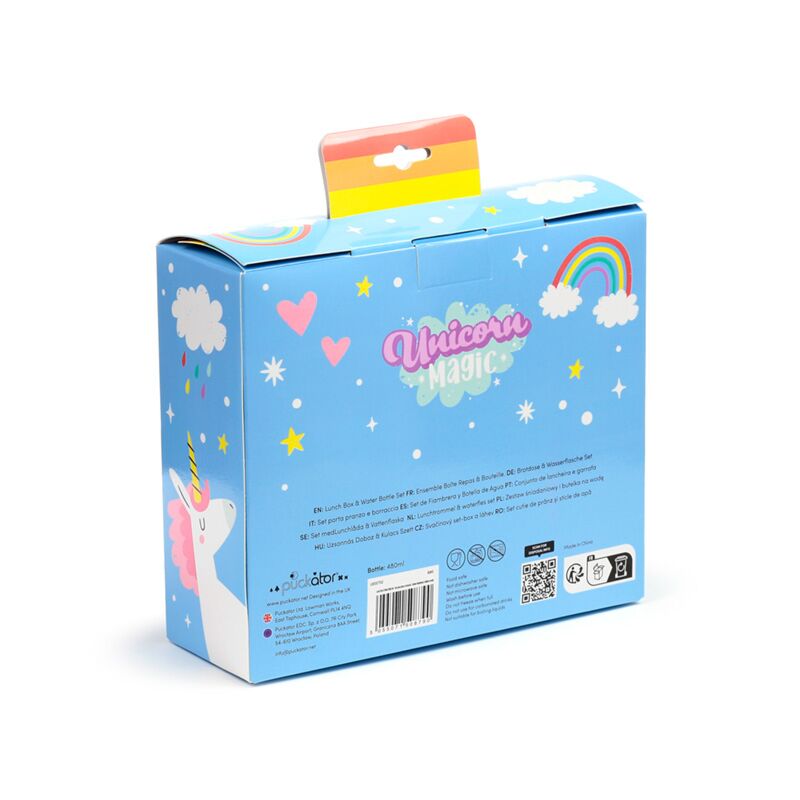 Puckator Unicorn Magic Lunch Box & Water Bottle Set