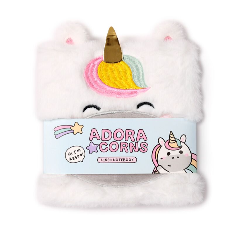 Puckator Adoracorns Unicorn Plush Notebook