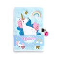 Puckator Unicorn Magic Plush Lockable Notebook with Padlock & Key