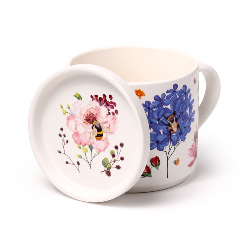 Puckator Nectar Meadows Porcelain Mug & Coaster Lid Set
