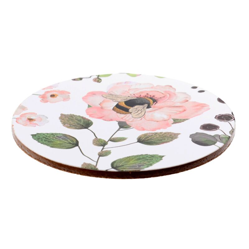 Puckator Nectar Meadows Set of 4 Cork Coasters
