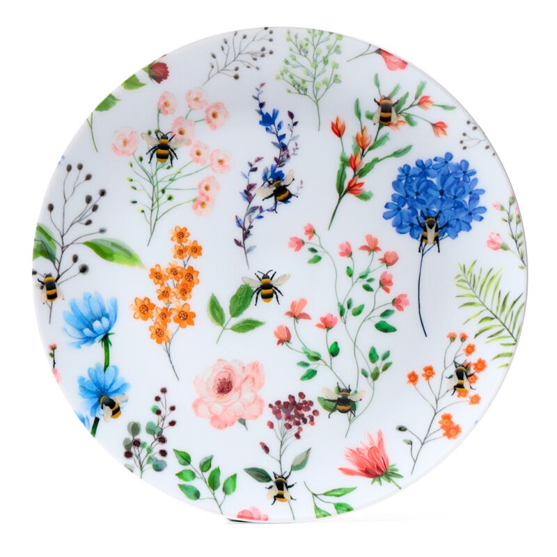 Puckator Nectar Meadows Set of 4 RPET Picnic Plates