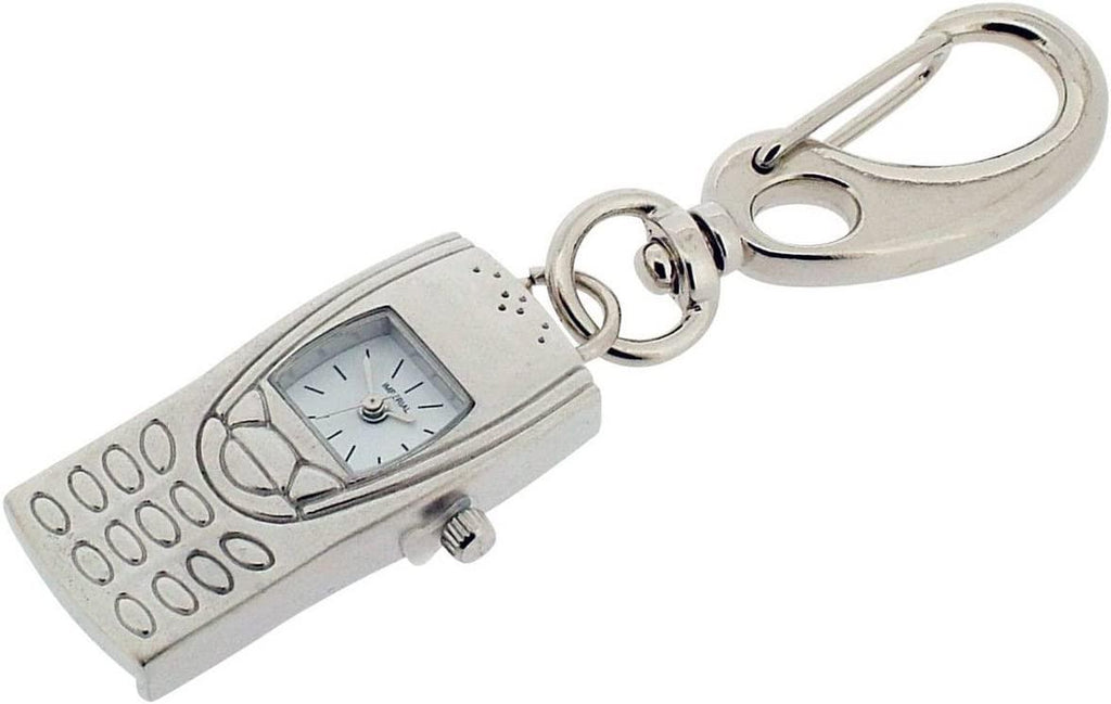 Imperial Key Chain Clock Mobile Phone Silver IMP705- CLEARANCE NEEDS RE-BATTERY