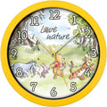 Disney Winnie The Pooh Childrens Yellow Wall Clock WP3014  25CM