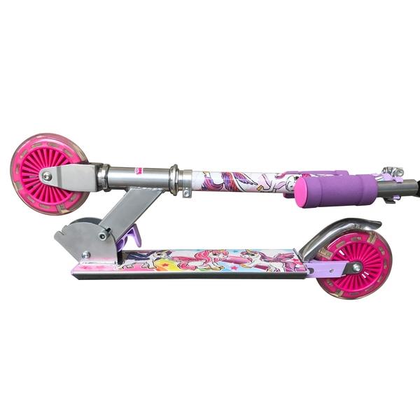 Unicorn Dreamland Push Scooter with 2 light up Flashing Wheel Outdoor Game for Boy Girl SV13988