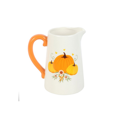 Autumn Pumpkin Ceramic Flower Jug
