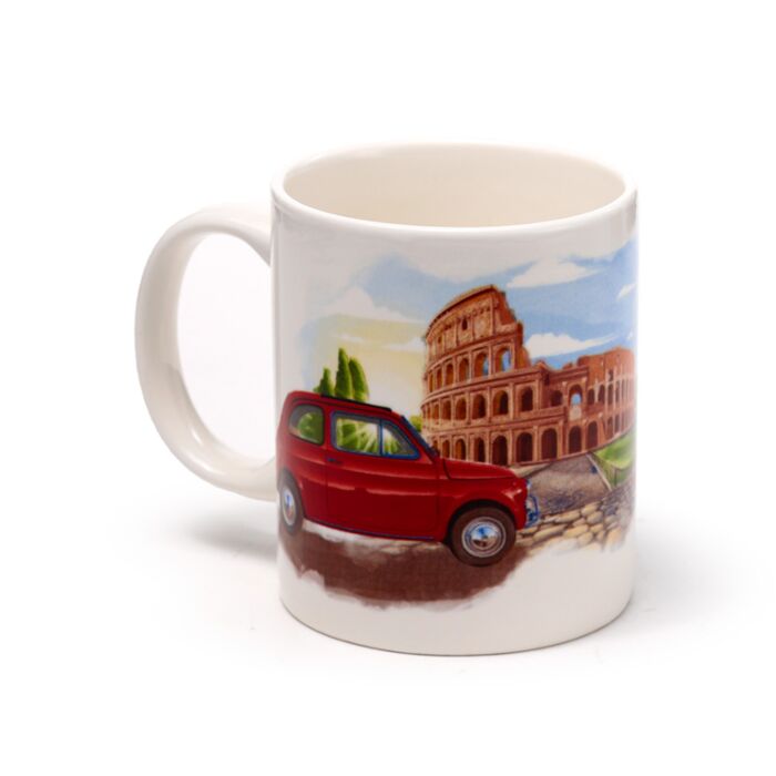 Puckator Fiat 500 Rome Porcelain Mug