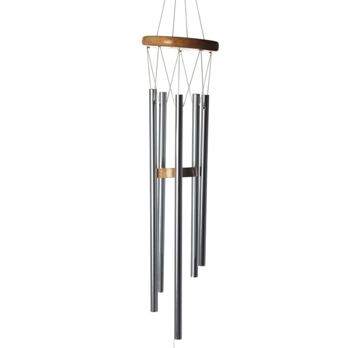 Puckator Wooden Wind Chime with Metal Tubes 77cm