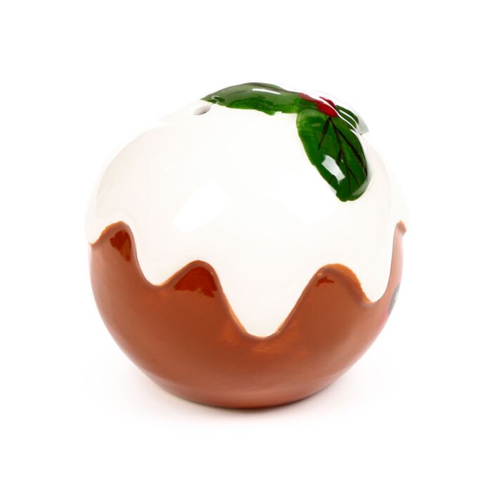 Puckator Christmas Pudding Foodiemals Ceramic Salt & Pepper Set