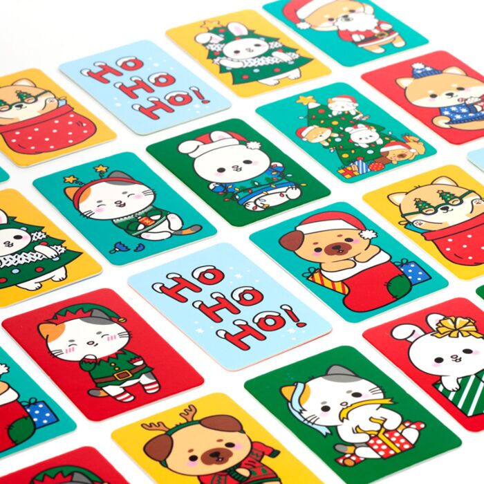 Puckator Christmas Adoramals Kids Memory Card Set