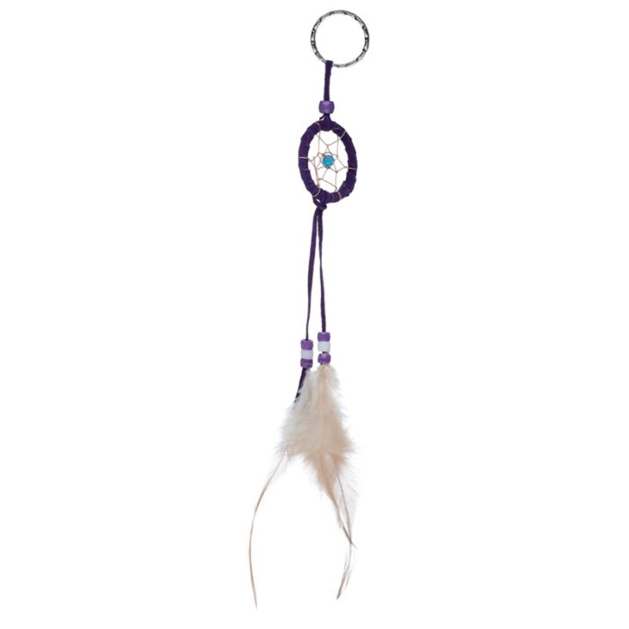 Puckator Mini Feather Dreamcatcher Key Ring with Beads