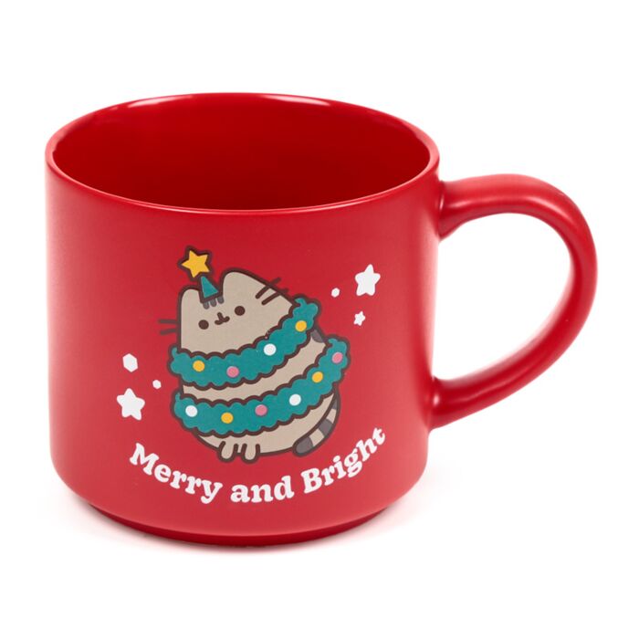 Puckator Christmas Pusheen the Cat Large Porcelain Mug