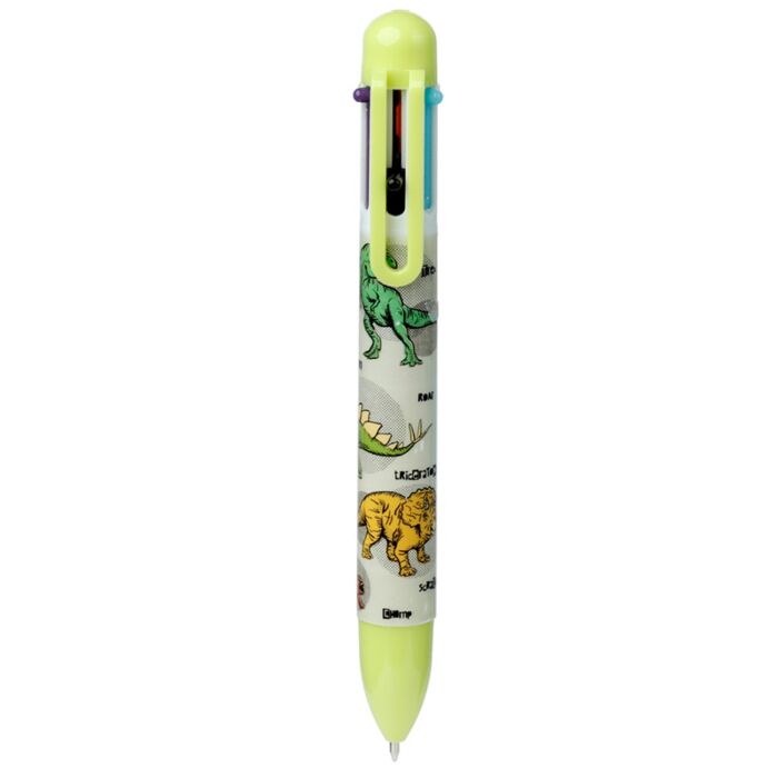 Puckator Dinosauria Multi Colour Pen (6 Colours)