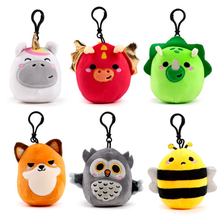 Puckator Squidglys Adoramals Plush Keyring