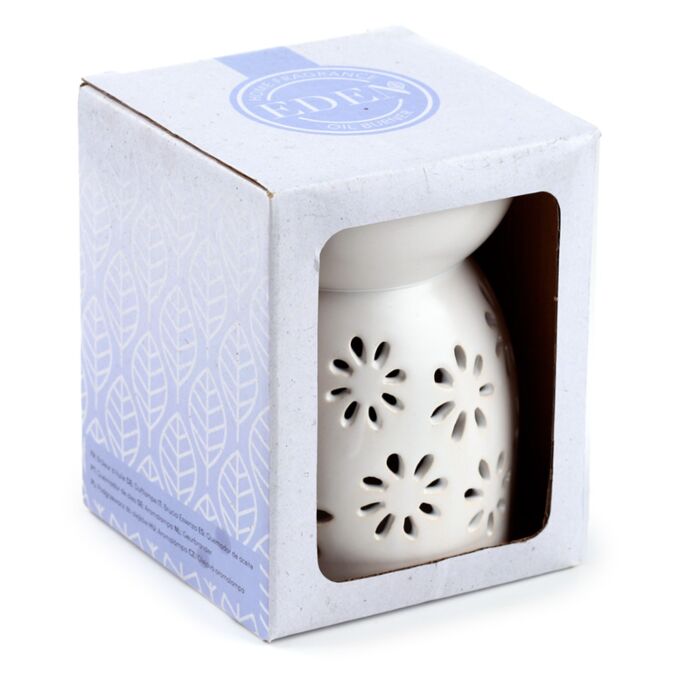 Puckator Eden Daisy Cut Out Ceramic Oil & Wax Melt Burner
