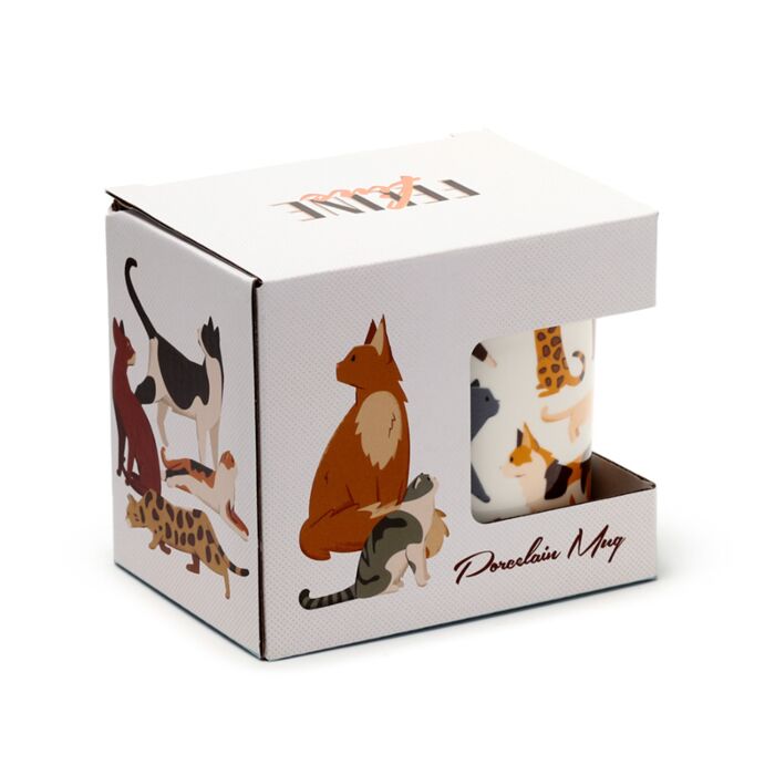 Puckator Feline Fine Cats (New) Porcelain Mug