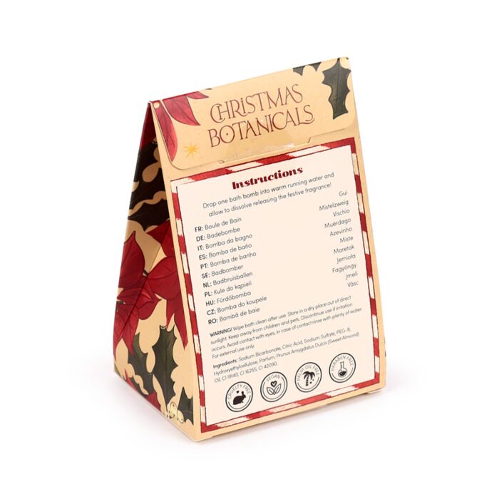 Puckator Christmas Botanicals Bath Bomb in Gift Box