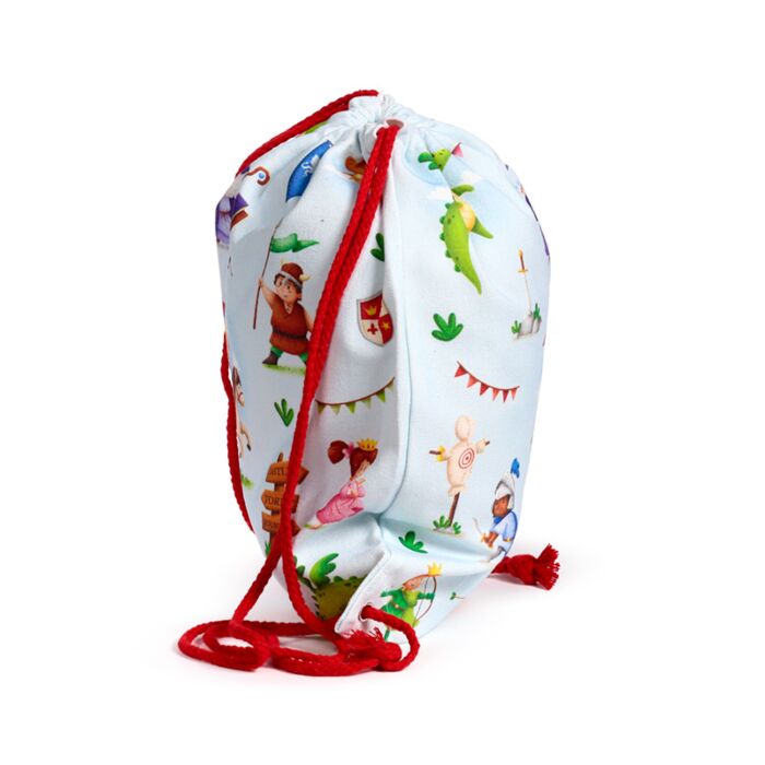 Knights & Dragons Canvas Drawstring Bag