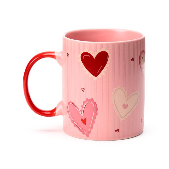 Puckator Amore Hearts Porcelain Mug