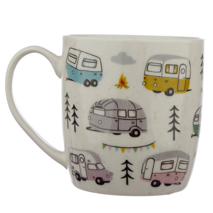 Puckator Wildwood Caravan Porcelain Mug
