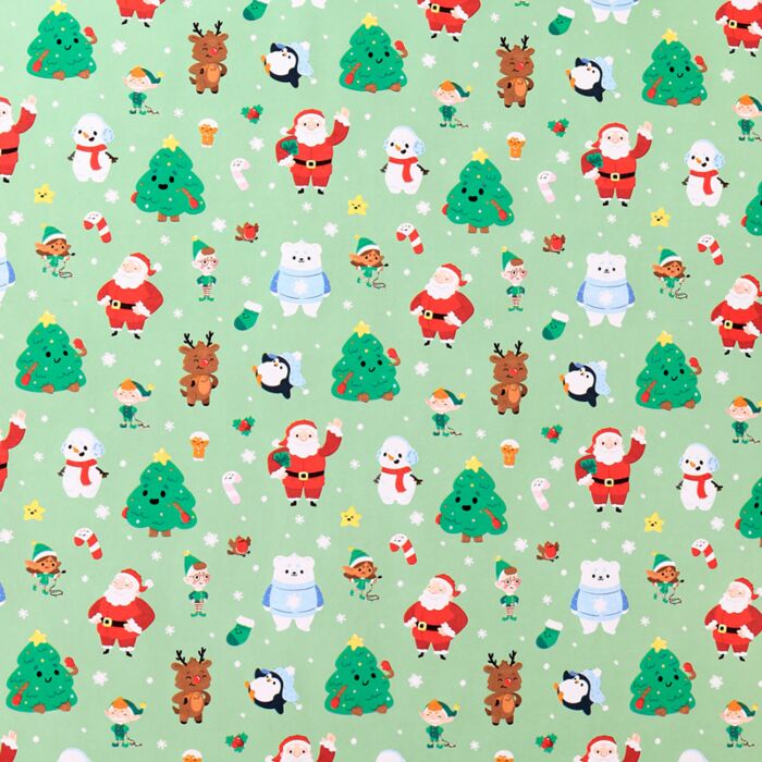 Puckator Christmas Jingle Bunch 3m Wrapping Paper Roll