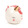 Puckator Enchanted Rainbows Unicorn White Ceramic Money Box