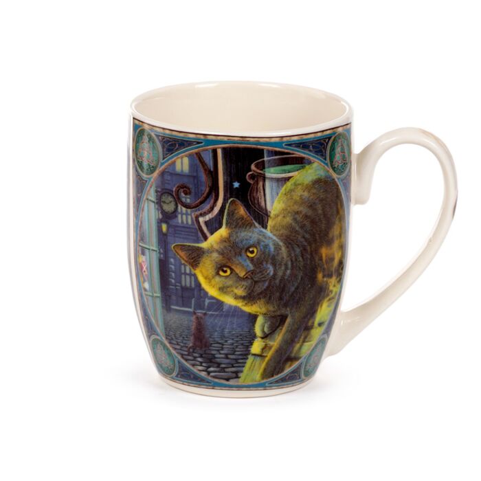 Puckator Lisa Parker Rusty Cauldron Cat Porcelain Mug