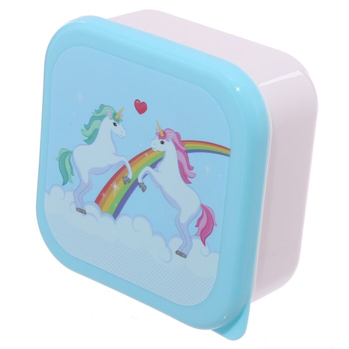 Puckator Set of 3 Lunch Box S/M/L Enchanted Rainbows Unicorn