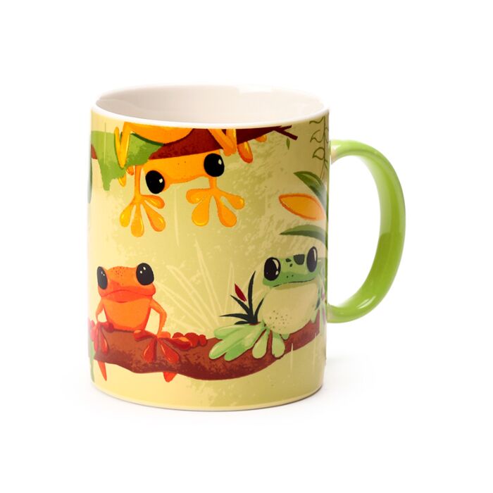 Puckator Tropical Frogs Porcelain Mug