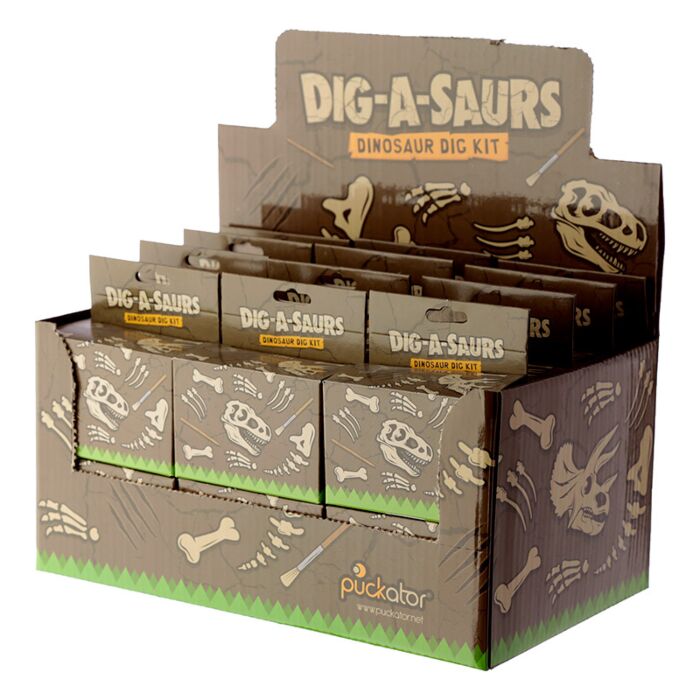 Puckator Rawr Dinosaur Skull Fossil Dig-A-Saurs Dig it Out Kit