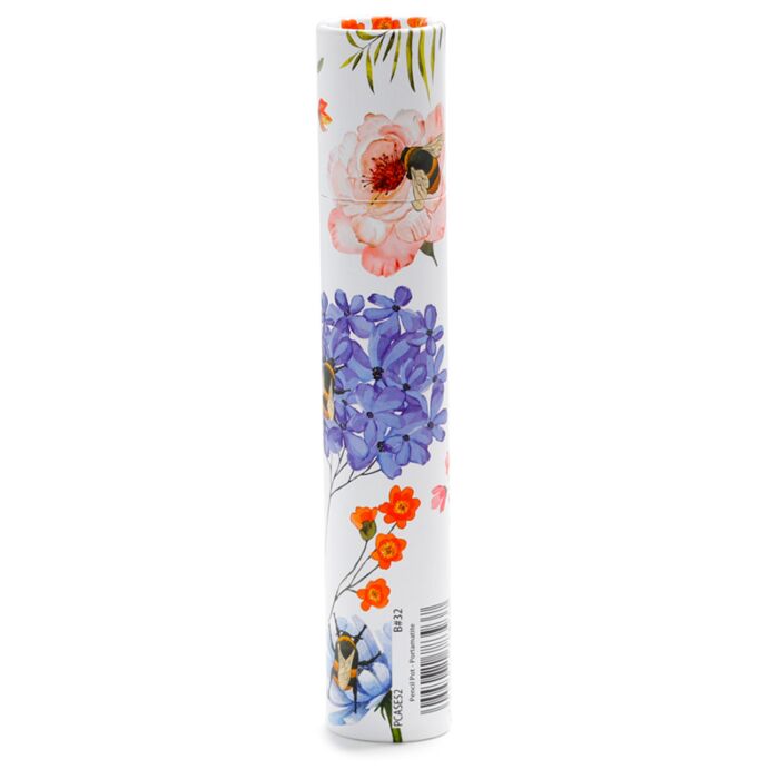 Puckator Nectar Meadows Large Pencil Pot with 12 Colouring Pencils