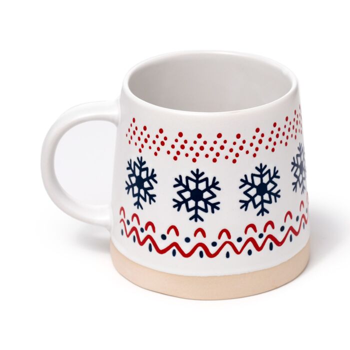 Puckator Snowflake Stoneware Mug