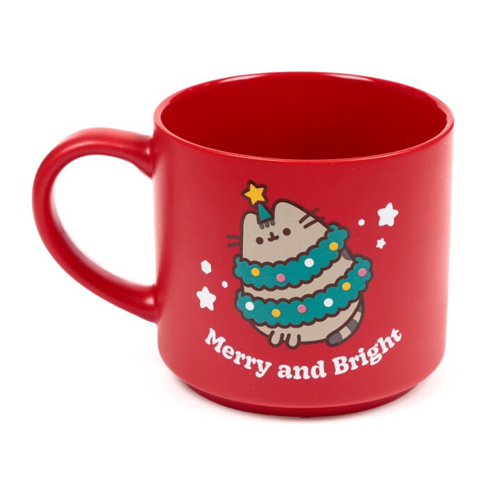 Puckator Christmas Pusheen the Cat Large Porcelain Mug