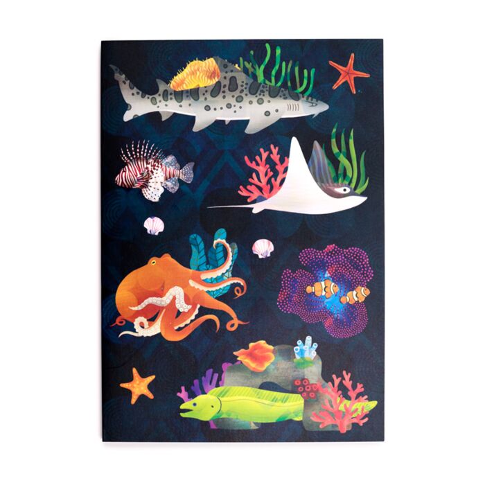 Puckator Marine Kingdom Recycled Paper A5 Notebook