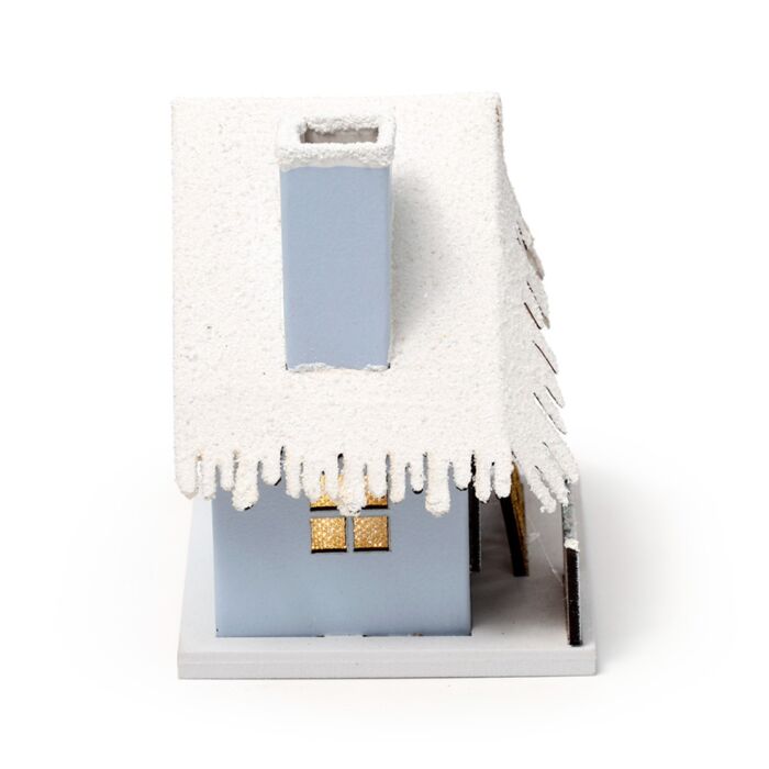 Puckator Golden Sleigh Scene Christmas House LED Decoration