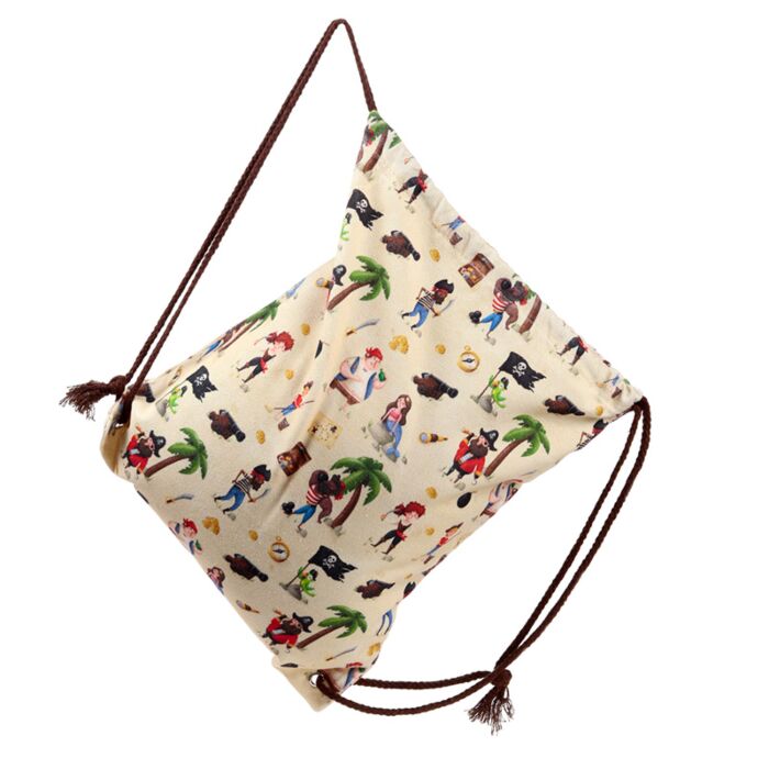 Puckator Jolly Rogers Pirate Canvas Drawstring Bag