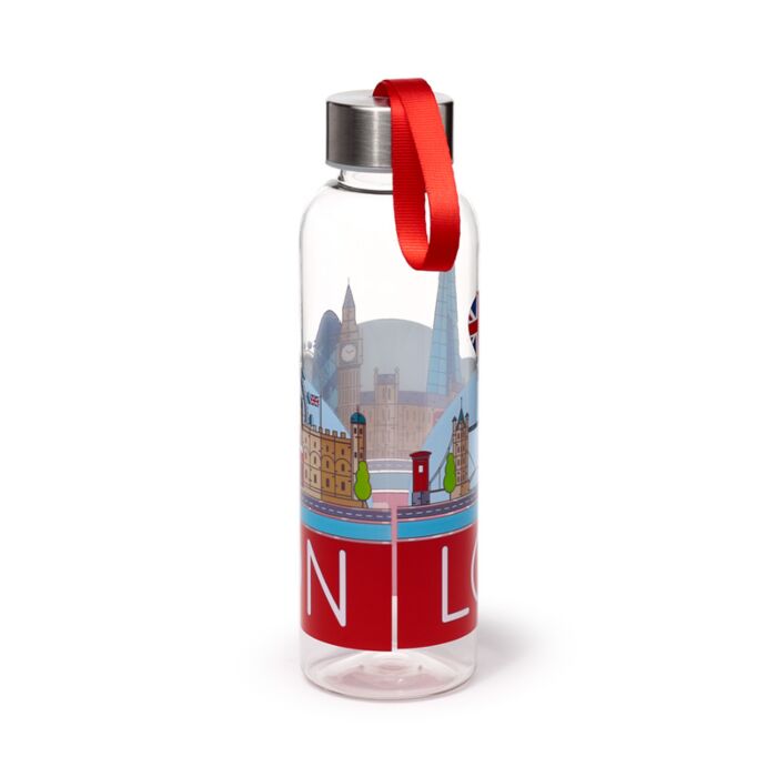 London Icons Panorama 500ml Water Bottle with Metallic Lid