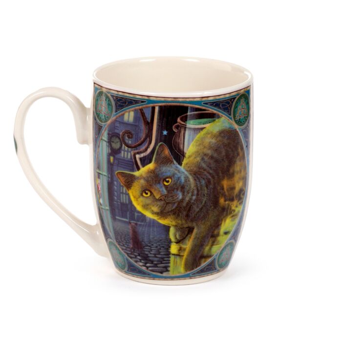 Puckator Lisa Parker Rusty Cauldron Cat Porcelain Mug