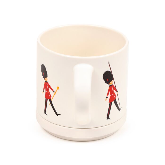 Puckator London Souvenir London Guardsman Porcelain Mug & Coaster Lid Set