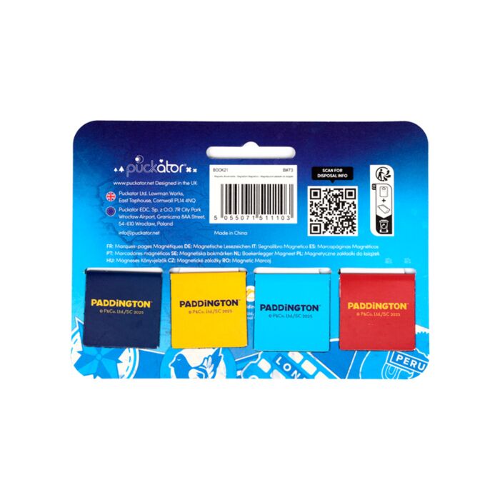 Paddington Bear Magnetic Bookmark Set
