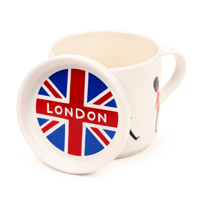 Puckator London Souvenir London Guardsman Porcelain Mug & Coaster Lid Set