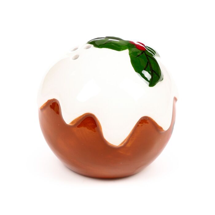 Puckator Christmas Pudding Foodiemals Ceramic Salt & Pepper Set