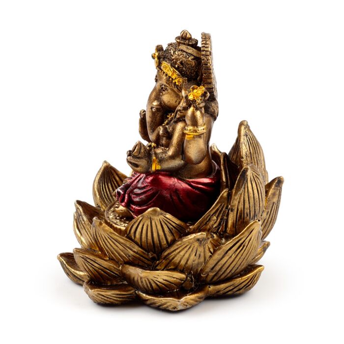Puckator Gold Ganesh & Lakshmi Lotus Set of 2