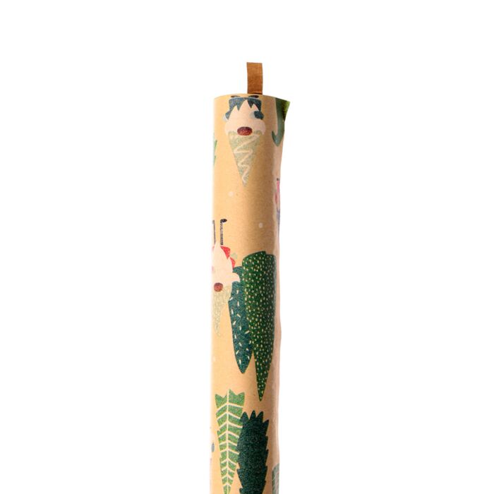 Puckator Christmas Jolly Gonk 3m Wrapping Paper Roll