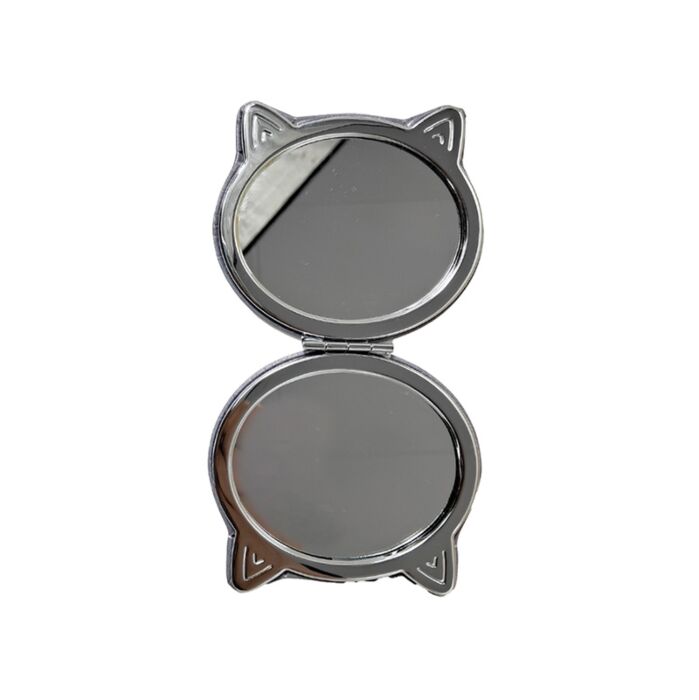 Beans & Co Cats Leatherette Compact Mirror