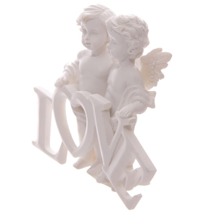 Puckator Cherubs Pair Holding LOVE Letters