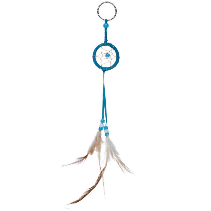 Puckator Mini Feather Dreamcatcher Key Ring with Beads